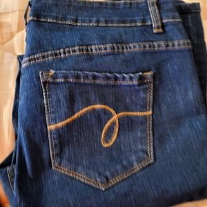 Avenue Denim dark blue, brand new never worn. Size 16Tall, bootcut